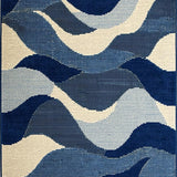 Contemporary Curvilinear Motif(Blue)