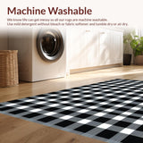 Sophisticated Black and White Tiled Look(Black)