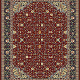 Ultra Soft Area Rug, Non Slip, Stain Resistant, Washable Area Rugs for Living Room, Bedroom, Chic Distressed Patterned Tapestry(Red)