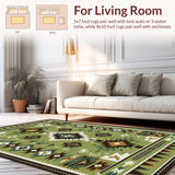Cozy Ethnic Linear Arrangement(Green)