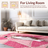 Ultra Soft Area Rug, Non Slip, Stain Resistant, Washable Area Rugs for Living Room, Bedroom, Modern Washable Cartoon Cat Playroom Carpet(Pink)