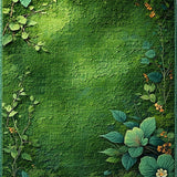 Whimsical Floral Leaf Motif(Green)