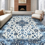 Chic Color Blocked Floral Motif(White)