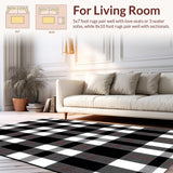 Contemporary Earth Tone Plaid Charm(Black)