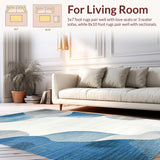 Elegant Monochromatic Swirl(Blue)