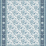 Ultra Soft Area Rug, Non Slip, Stain Resistant, Washable Area Rugs for Living Room, Bedroom, Inviting Pastel Floral Composition(Blue)