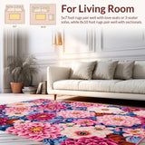 Chic Multihued Floral Composition(Blue)