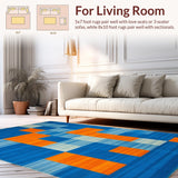 Chic Bright Geometric Arrangement(Blue)