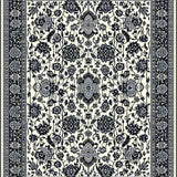Ultra Soft Area Rug, Non Slip, Stain Resistant, Washable Area Rugs for Living Room, Bedroom, Luxurious Black and Grey Medallion(Beige)