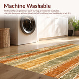 Ultra Soft Area Rug, Non Slip, Stain Resistant, Washable Area Rugs for Living Room, Bedroom, Hang Ten Surfboard Carpet Boho Beach Inspired Decorative Floor Rug(Brown)