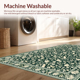 Lush Green Botanical Motif(Black)