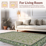Ultra Soft Area Rug, Non Slip, Stain Resistant, Washable Area Rugs for Living Room, Bedroom, Minimalist Abstract Branch Elements(Gray)
