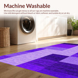 Ultra Soft Area Rug, Non Slip, Stain Resistant, Washable Area Rugs for Living Room, Bedroom, Vibrant Soft Furry Home Accent(Purple)