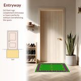 Bold Geometric Mardi Gras Style(Green)