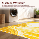 Chic Abstract Wavy Lines Aesthetic(Yellow)