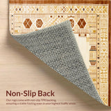 Ultra Soft Area Rug, Non Slip, Stain Resistant, Washable Area Rugs for Living Room, Bedroom, Modern Earthy Animal Aesthetic(Beige)