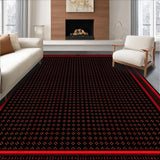 Ultra Soft Area Rug, Non Slip, Stain Resistant, Washable Area Rugs for Living Room, Bedroom, Playful Contemporary Gaming Design(Black)