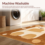 Ultra Soft Area Rug, Non Slip, Stain Resistant, Washable Area Rugs for Living Room, Bedroom, Kawaii Soft Animal Aesthetic(Brown)