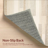 Beige Area Textured Abstract Design(Beige)