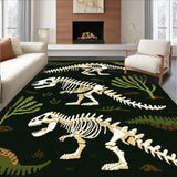 Charming Earthy Dinosaur Illustration(Black)