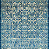 Ultra Soft Area Rug, Non Slip, Stain Resistant, Washable Area Rugs for Living Room, Bedroom, Elegant Blue Geometric Elegance(Blue)