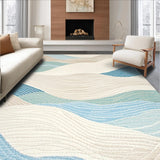 Coastal Harmony Area Serene Tidal Ripple(Beige)