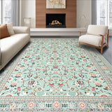 Elegant Sage Green Tiled Motif(Blue)