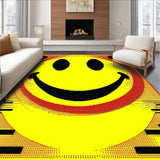 Ultra Soft Area Rug, Non Slip, Stain Resistant, Washable Area Rugs for Living Room, Bedroom, Funky Black and White Medallion(Yellow)