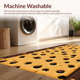 Charming Round Treat Motif Design(Beige)