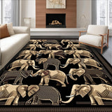 Bold Geometric Elephant Print Style(Gray)