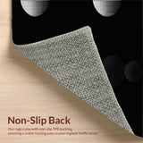 Chic Solid Black Contemporary(Black)