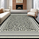 Chic Monochrome Tiled Aesthetic(Black)