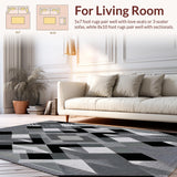 Chic Abstract Monochrome Composition(Black)