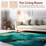 Fluid Abstract Metallic Motif(Green)