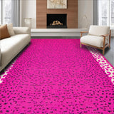 Ultra Soft Area Rug, Non Slip, Stain Resistant, Washable Area Rugs for Living Room, Bedroom, Dynamic Contemporary Animal Design(Pink)