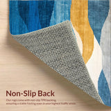 Eclectic Multi Hued Wave Motif(Blue)