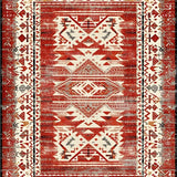 Cozy Modern Medallion Design(Red)