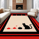 Ultra Soft Area Rug, Non Slip, Stain Resistant, Washable Area Rugs for Living Room, Bedroom, Whimsical Plush Animal Décor(Beige)