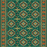 Abstract Armenian Motif Aesthetic(Green)