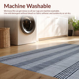Ultra Soft Area Rug, Non Slip, Stain Resistant, Washable Area Rugs for Living Room, Bedroom, Artistic Distressed Trellis Look(Gray)