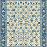 Serene Pastel Trellis Illustration(Blue)