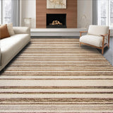 Ultra Soft Area Rug, Non Slip, Stain Resistant, Washable Area Rugs for Living Room, Bedroom, Contemporary Soft Neutral Palette(Beige)