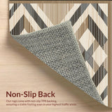 Contemporary Diamond Motif in Brown(Beige)