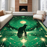 Charming Retro Cat Visuals(Green)