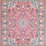 Whimsical Pink Green Tiled Design(Pink)