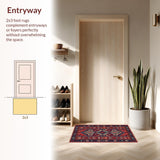 Dynamic Nature Inspired Textile Art(Red)