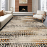 Ultra Soft Area Rug, Non Slip, Stain Resistant, Washable Area Rugs for Living Room, Bedroom, Sleek Monochrome Animal Design(Beige)
