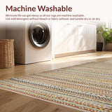 Ultra Soft Area Rug, Non Slip, Stain Resistant, Washable Area Rugs for Living Room, Bedroom, Luxurious Handcrafted Nature-Inspired Look(Gray)