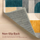 Ultra Soft Area Rug, Non Slip, Stain Resistant, Washable Area Rugs for Living Room, Bedroom, Soft Large Minimalist Dining Room Non-Slip Rug(Gray)