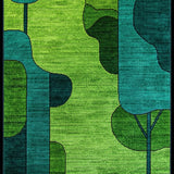 Artistic Textured Layered Composition(Green)